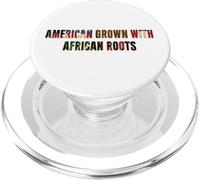 Drapeau américain des Racines africaines cultivées par Les États-Unis Mois de l'histoire des Noirs PopSockets PopGrip pour MagSafe