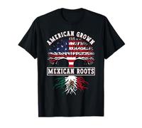 Drapeau américain des Racines mexicaines cultivées par Le Patrimoine du Mexique USA Pride T-Shirt