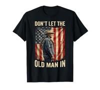 Drapeau américain « Don't Let The Old Man in Cowboy » T-Shirt