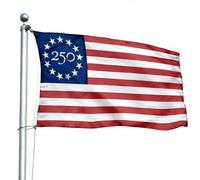 Drapeau américain double face, 90 x 150 cm, drapeau patriotique du ème anniversaire pour les célébrations de 1776 à 2026, décoration intérieure et extérieure, Amérique