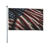 Drapeau américain double face de 1,2 x 1,8 m - Bannière robuste d'extérieur et de jardin, parfaite pour chambre à coucher et jardin