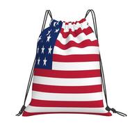 Drapeau Américain, Drapeau Des États-Unis, Étoiles Et Rayures Unisexe Sacs De Sport Réglable Sacs De Gym Résistant Gym Sack Pour Gymnastique Natation Voyage