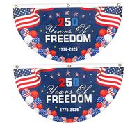 Drapeau américain du 250e anniversaire - Bannière patriotique à impression vive pour la décoration drapeau du 250e anniversaire avec œillets en laiton pour l'intérieur et l'extérieur 0 9 x 1 5 m