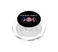 Drapeau américain du 4 Juillet - God Bless America PopSockets PopGrip pour MagSafe