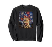 Drapeau américain du Chat Persan 250 Anniversaire 4 Juillet Sweatshirt