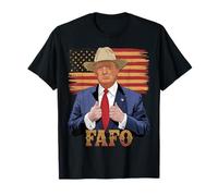 Drapeau américain du président Trump FAFO T-Shirt