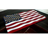 Drapeau américain en bois ondulé drapeau américain en bois ondulé drapeau américain vieille gloire cadeau patriotique cadeau militaire hommage militaire
