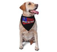 Drapeau Américain « en Dieu Nous Avons Confiance » Bandana Chien Doux Écharpe pour Chien Réglable Écharpe Triangulaire pour Chat Animal De Compagnie Petit Moyen Grand