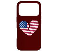 Drapeau américain en Forme de cœur brisé - Heartbreak Patriotique Coque pour iPhone 17 Pro