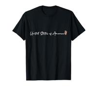 Drapeau américain en forme de cœur : I love the US, USA National Fans T-Shirt