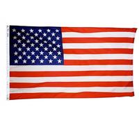 Drapeau américain en nylon teint pour intérieur et extérieur 1,5 x 2,4 m