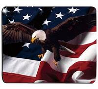 Drapeau américain et aigle Tapis de souris Pad Tapis de souris