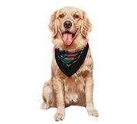 Drapeau Américain Et Drapeau Soudanais du Sud-Soudan Bandana Chien Mode Foulard Triangulaire Chiens Réglable Écharpe pour Chien pour Chiot Quotidien Fournitures De Fête