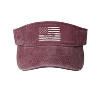 Drapeau Américain Et du Bicentenaire du Comté, Virginie-Occidentale Visière De Golf Chapeau De Plage Cowboy Protection Solaire Visière Sport pour Pêche Voyages Course À Pied