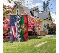 Drapeau américain et portugais double face 28 x 40 pouces, décoration extérieure pour jardin
