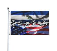Drapeau américain et salvadorien de luxe durable 3 x 5 pieds