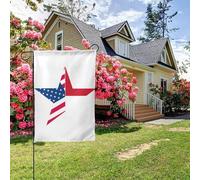 Drapeau américain étoiles drapeau indonésien double face 28 x 40 pouces décoration extérieure de jardin