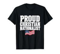 Drapeau américain Fier, chrétien, nationaliste, Citation du Christ USA T-Shirt Graphique avec Valeur
