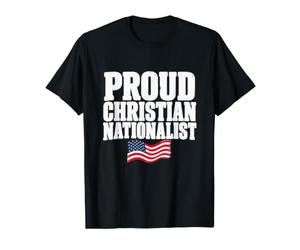 Drapeau américain Fier, chrétien, nationaliste, Citation du Christ USA T-Shirt Graphique avec Valeur