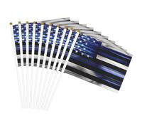 Drapeau américain fin bleu imprimé drapeau portable drapeaux de célébration fêtes vacances décoration rassemblement événements