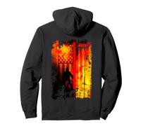 Drapeau Américain Fin Ligne Rouge Pompier Honor Courage Sweat à Capuche