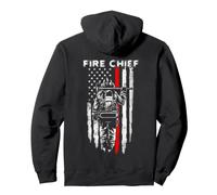 Drapeau américain Fire Chief Cadeaux pour Papa Grand-père Sweat à Capuche