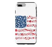 Drapeau Américain Floral pour la Fête Nationale Coque pour iPhone 7 Plus/8 Plus