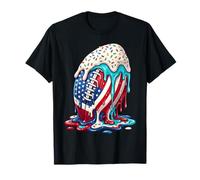 Drapeau américain Football Glace Glace Sport T-Shirt