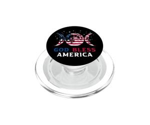 Drapeau américain God Bless America 4 Juillet PopSockets PopGrip pour MagSafe
