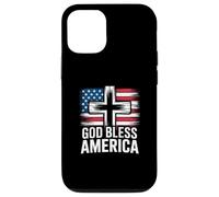 Drapeau américain « God Bless America 4th of July Christian Patriot » Coque pour iPhone 12/12 Pro