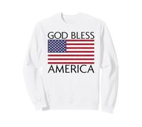 Drapeau américain « God Bless America » Bannière des États-Unis Sweatshirt