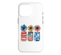 Drapeau américain « God Blessed America » - Patriotique USA - Fleurs Coque pour iPhone 16 Pro