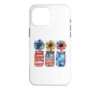 Drapeau américain « God Blessed America » - Patriotique USA - Fleurs Coque pour iPhone 16 Pro Max