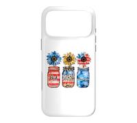 Drapeau américain « God Blessed America » - Patriotique USA - Fleurs Coque pour iPhone 17 Pro Max
