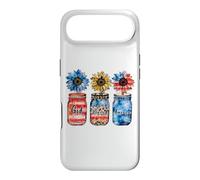 Drapeau américain « God Blessed America » - Patriotique USA - Fleurs Coque pour iPhone Air