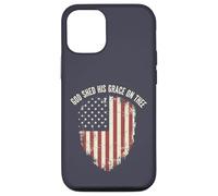 Drapeau américain « God Shed His Grace Christian Patriot » Coque pour iPhone 12/12 Pro