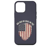 Drapeau américain « God Shed His Grace Christian Patriot » Coque pour iPhone 12 Mini