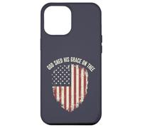 Drapeau américain « God Shed His Grace Christian Patriot » Coque pour iPhone 12 Pro Max
