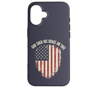 Drapeau américain « God Shed His Grace Christian Patriot » Coque pour iPhone 16