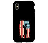 Drapeau américain Golf Swing Club USA Coque pour iPhone X/XS