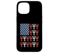 Drapeau américain homard patriotique Coque pour iPhone 15