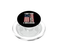 Drapeau américain « I Don't Run I Reload » Patriotic Gun Owner PopSockets PopGrip pour MagSafe