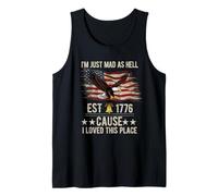 Drapeau américain « I Just Mad As Hell Cause I Love This Place » Débardeur
