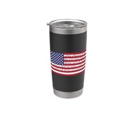 Drapeau américain I Pledge Allegiance Gobelet isotherme en acier inoxydable double paroi