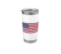 Drapeau américain I Pledge Allegiance Gobelet isotherme en acier inoxydable double paroi