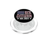 Drapeau américain I USA I Citoyenneté américaine I Citoyen américain 2021 PopSockets PopGrip pour MagSafe