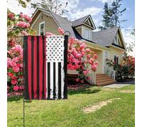 Drapeau américain indonésien double face 28 x 40 pouces, décoration extérieure pour jardin