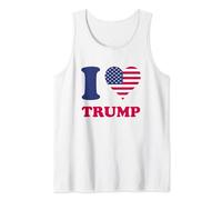 Drapeau américain J'aime Trump Débardeur