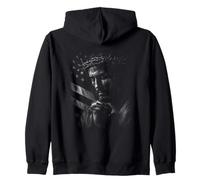 Drapeau américain Jésus Christ priant des épines Sweat à Capuche