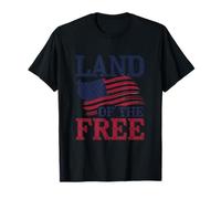 Drapeau américain Land Of The Free 4 juillet Jour de l'indépendance T-Shirt